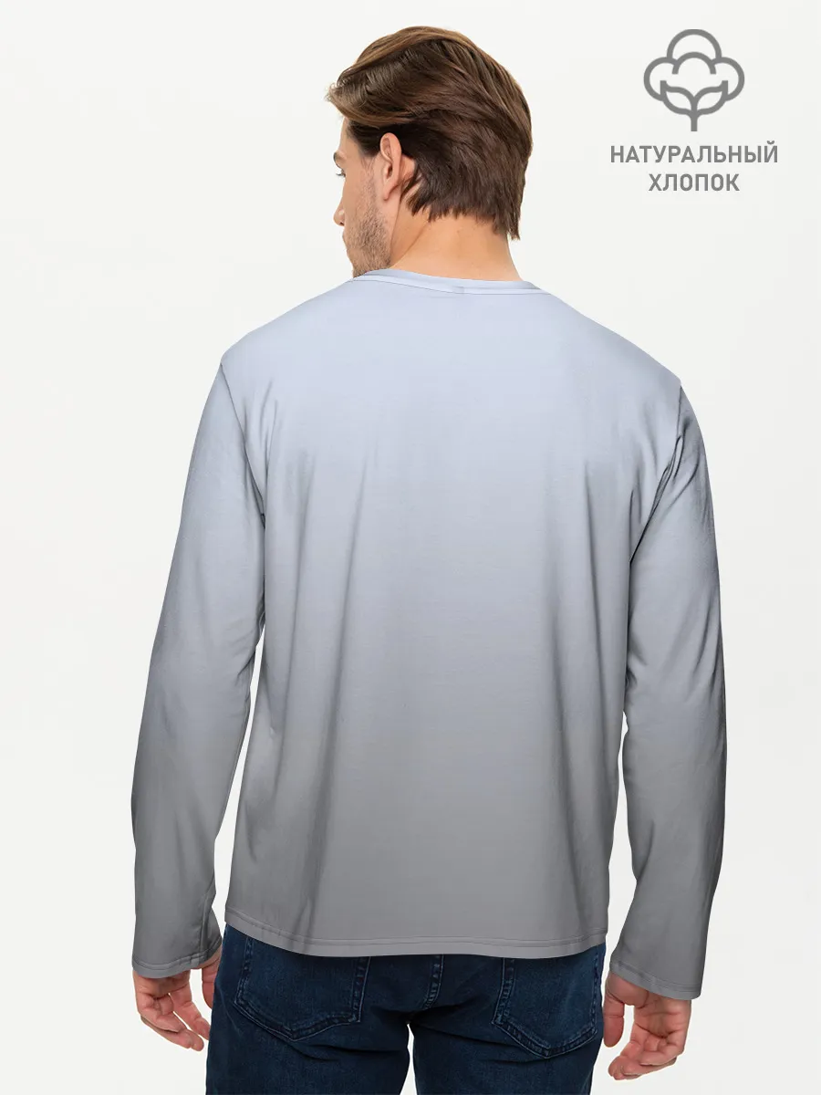 Мужской лонгслив базовый / мультяшный пингвин