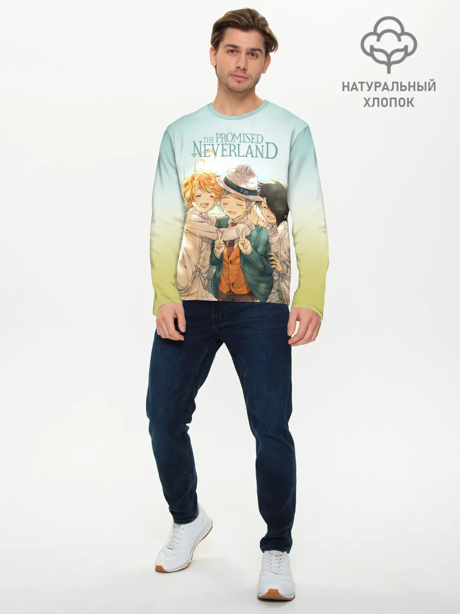 Мужской лонгслив базовый / The Promised Neverland