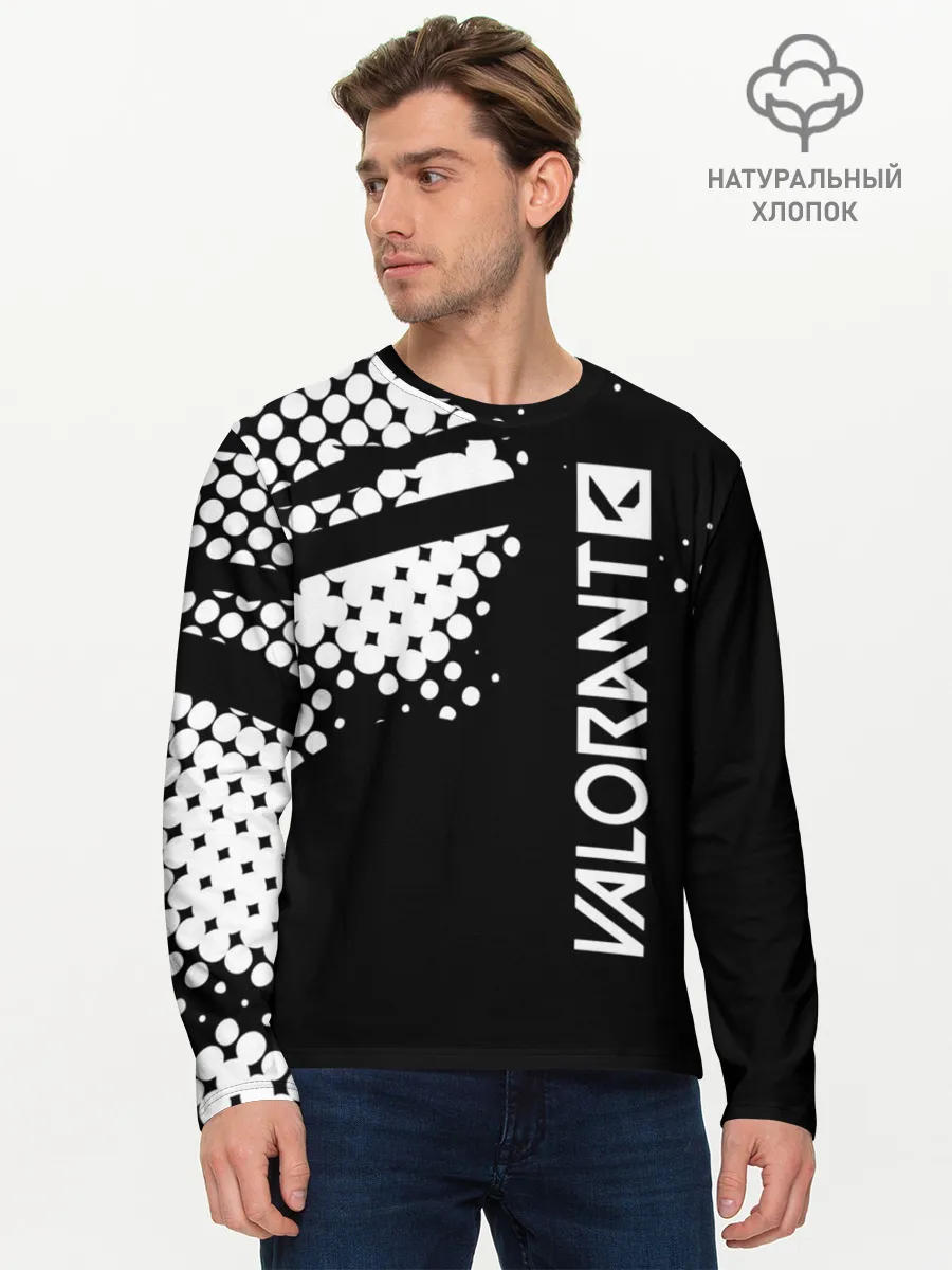 Мужской лонгслив базовый / Valorant