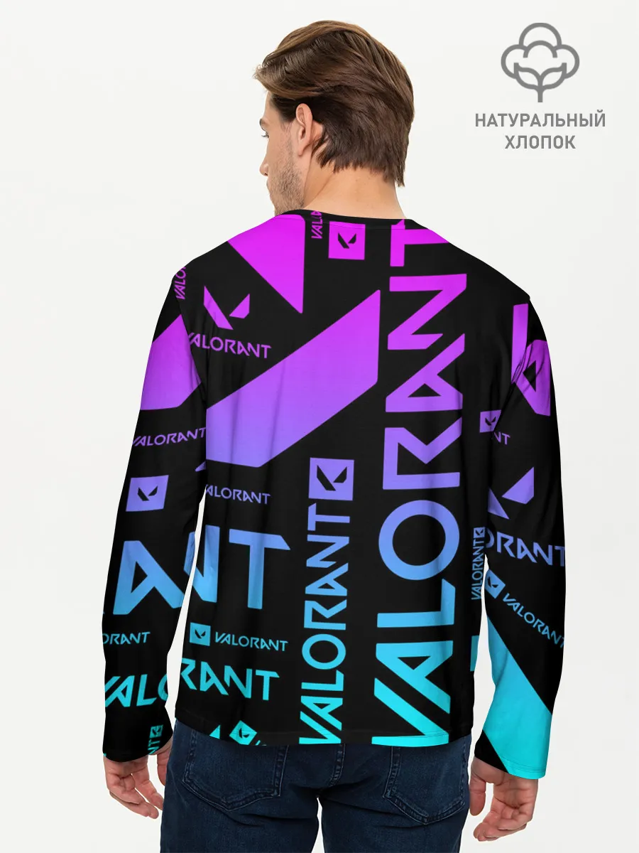 Мужской лонгслив базовый / Valorant