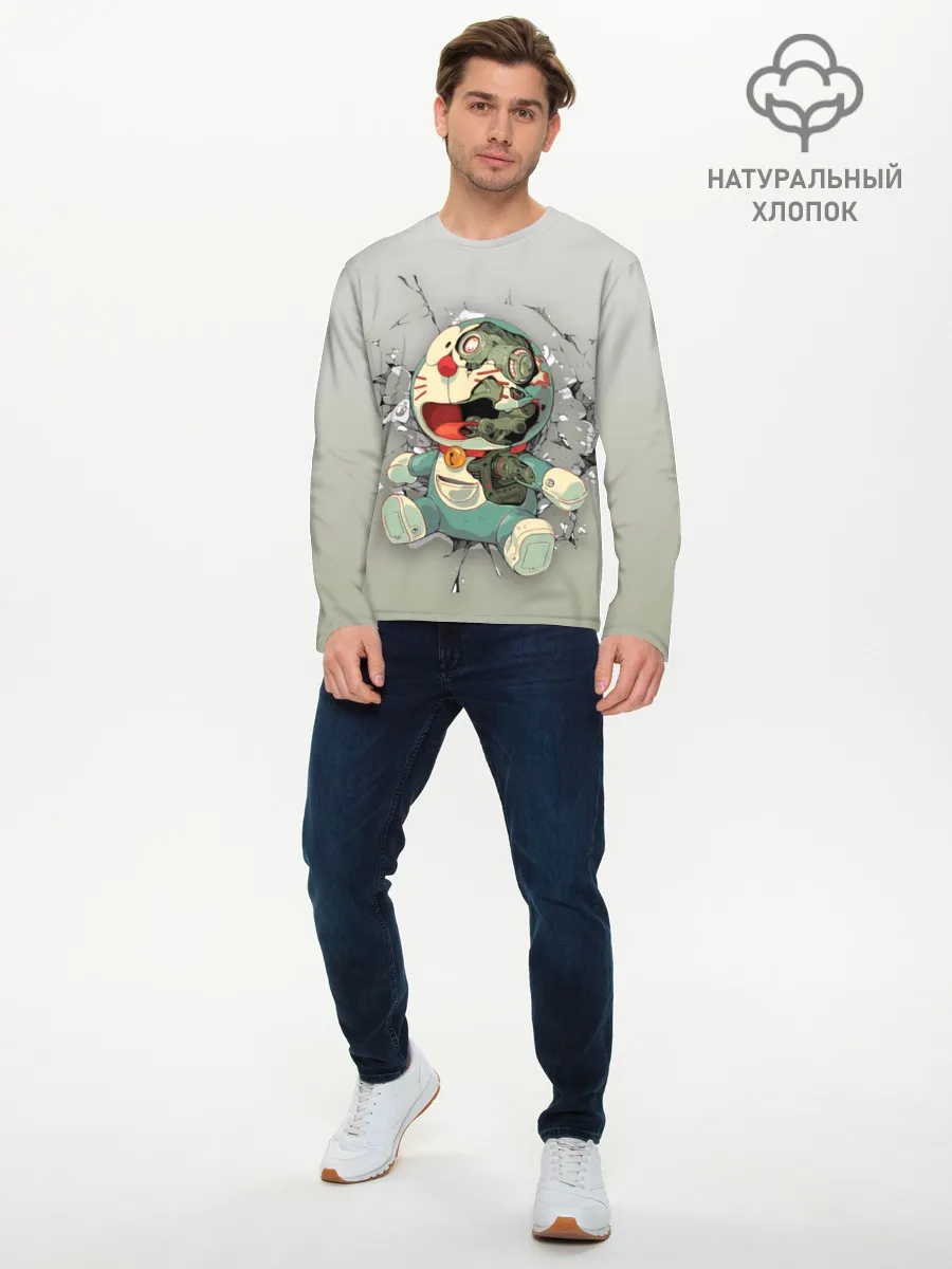 Мужской лонгслив базовый / Doraeman