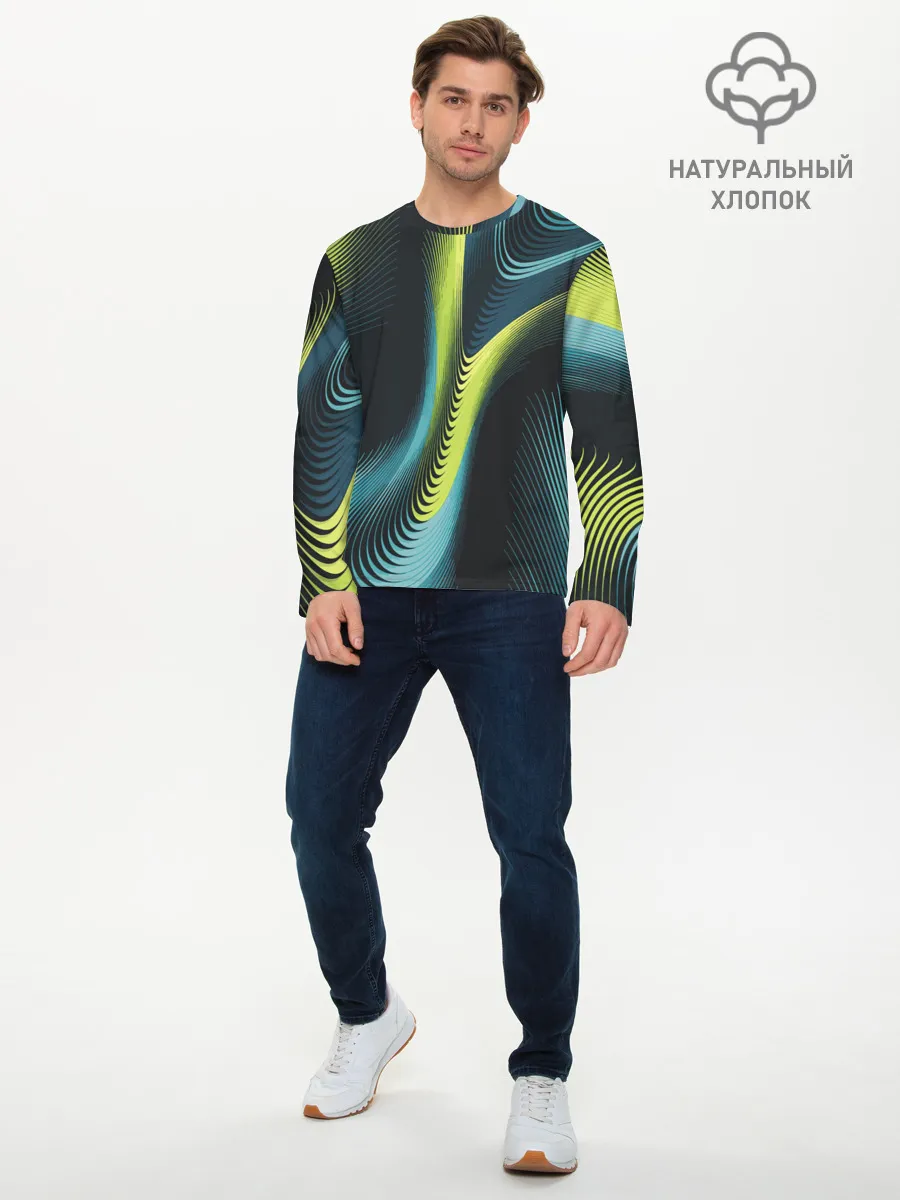 Мужской лонгслив базовый / Wave