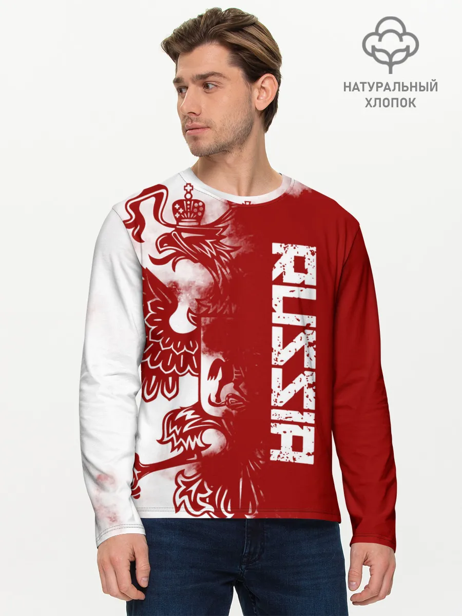 Мужской лонгслив базовый / Russia