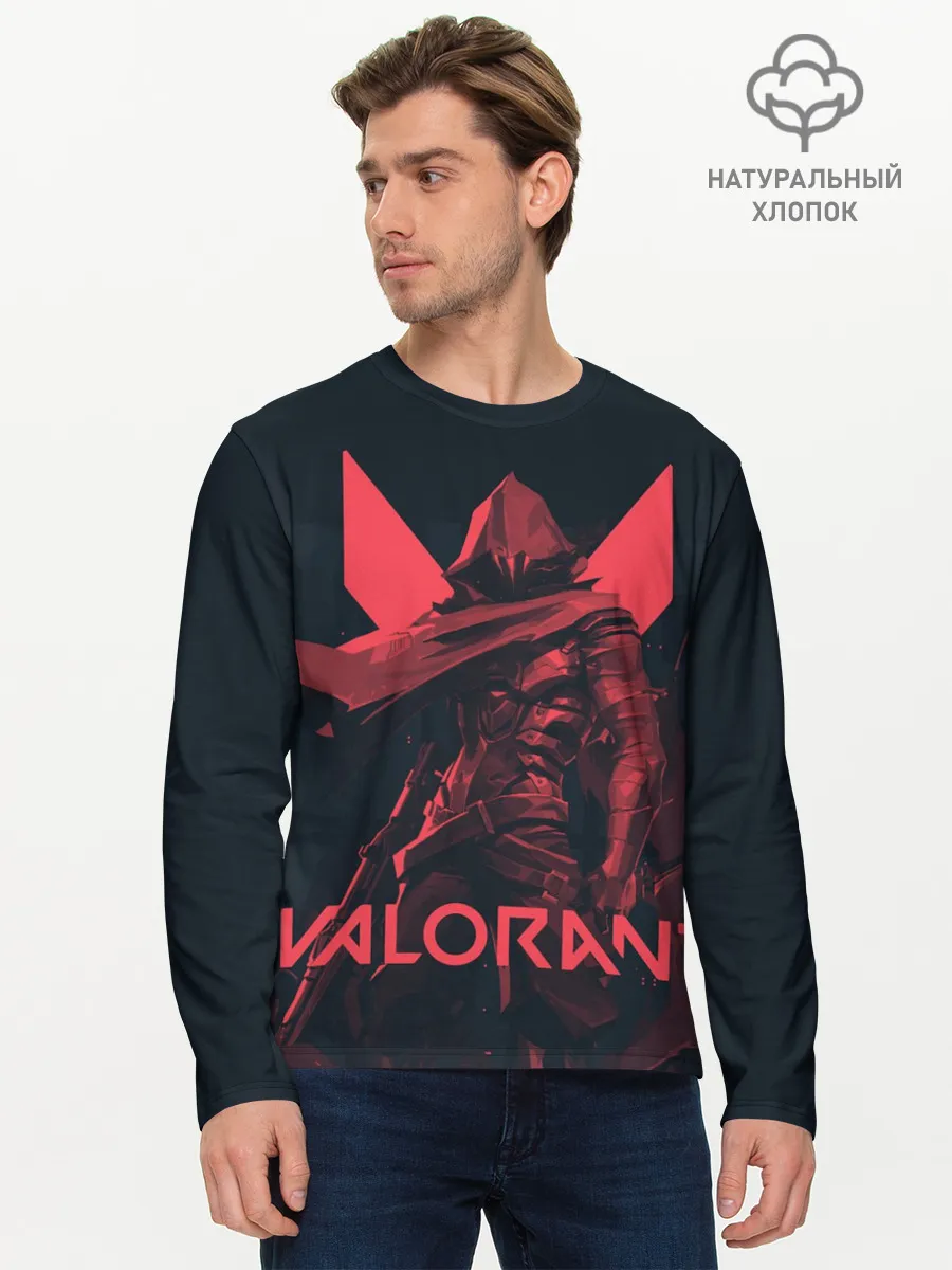 Мужской лонгслив базовый / VALORANT OMEN