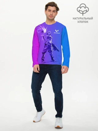 Мужской лонгслив базовый / Valorant