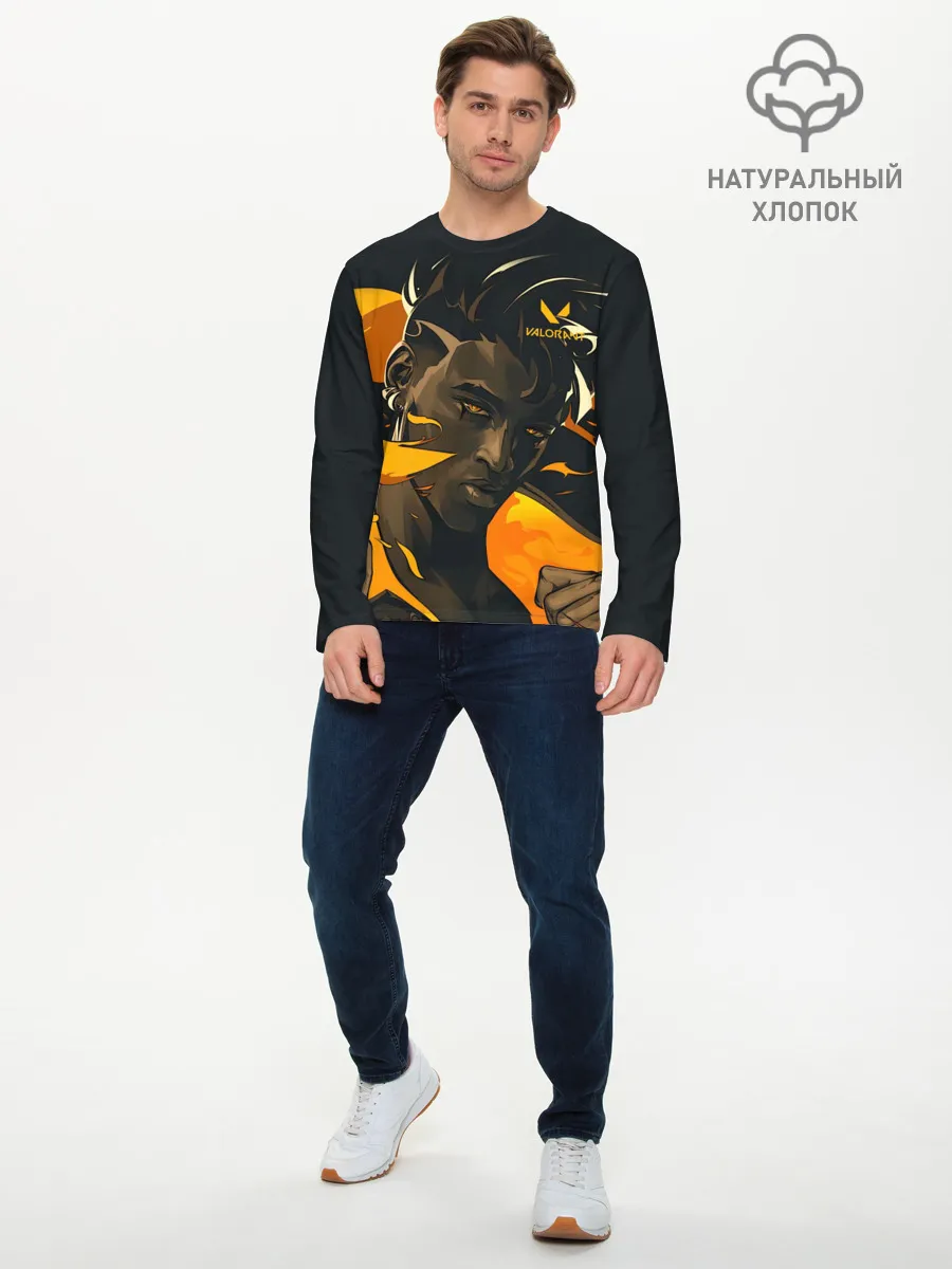 Мужской лонгслив базовый / VALORANT PHOENIX