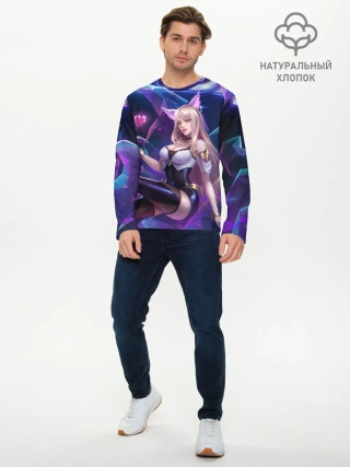 Мужской лонгслив базовый / KDA League of legends