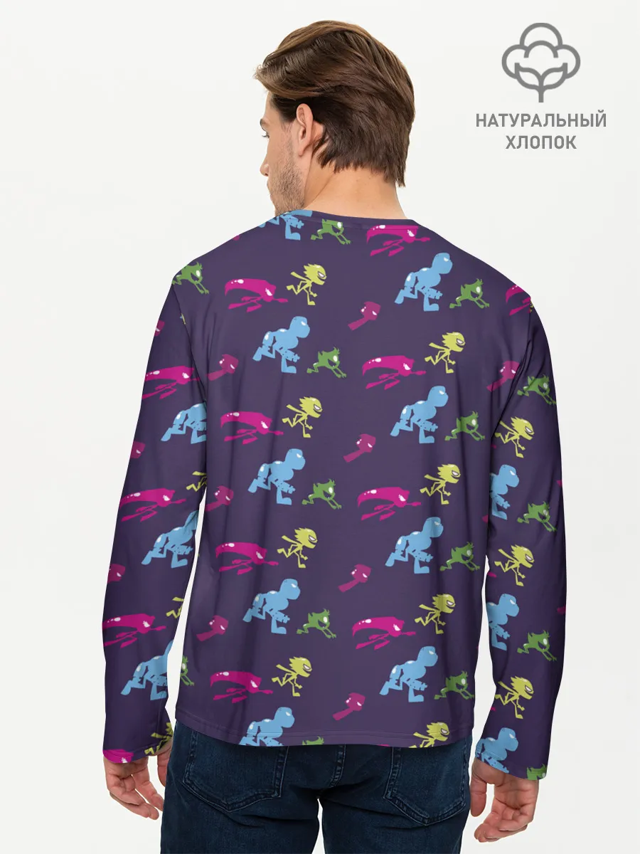 Мужской лонгслив базовый / Юные титаны