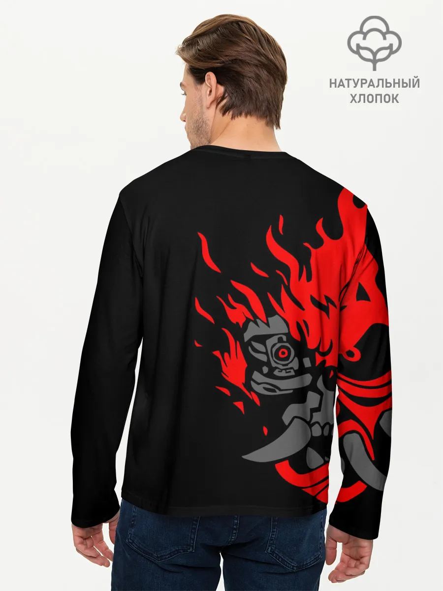 Мужской лонгслив базовый / CYBERPUNK 2077 SAMURAI | САМУРАЙ