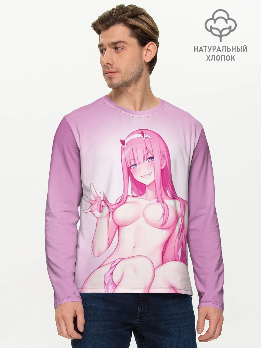 Мужской лонгслив базовый / ноль два голенькая