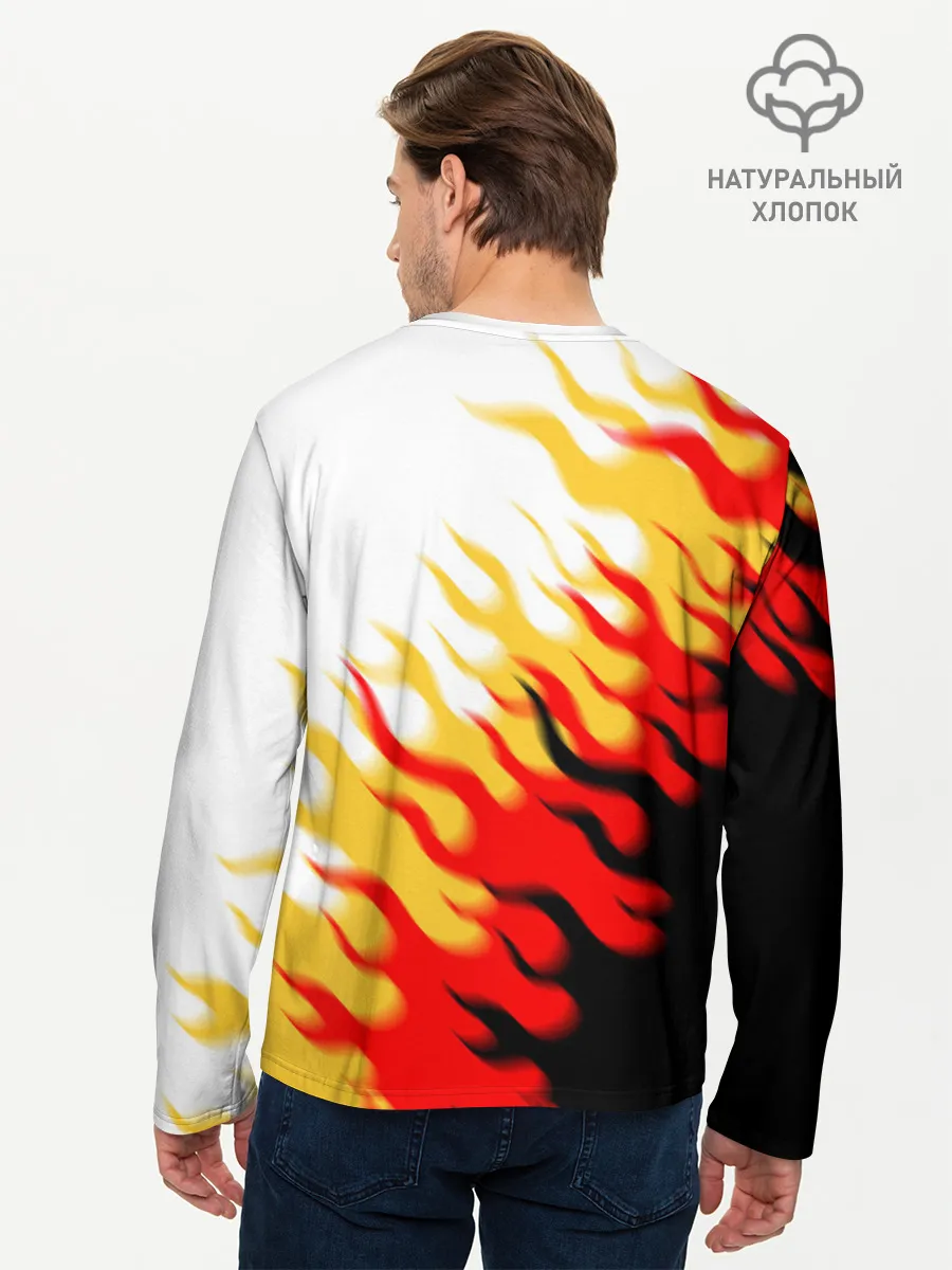 Мужской лонгслив базовый / ОГОНЬ.