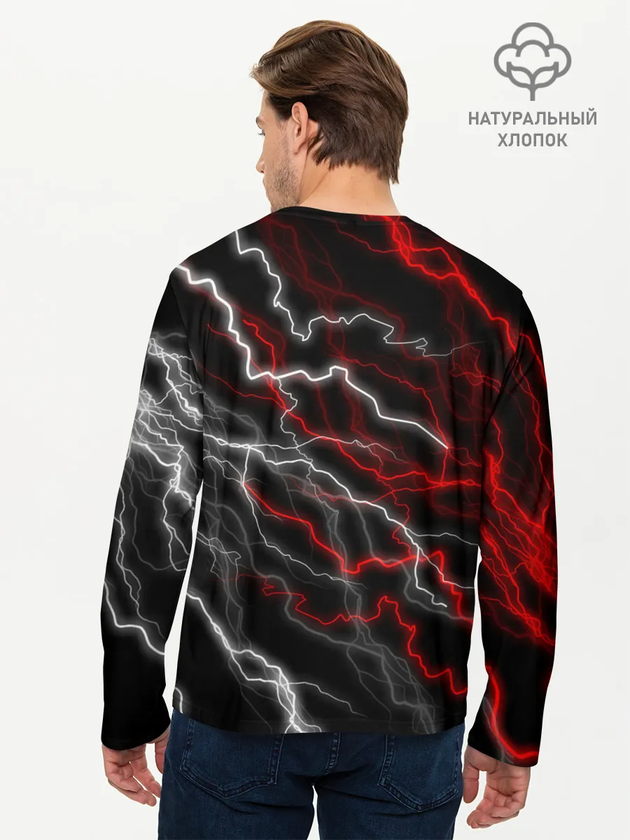 Мужской лонгслив базовый / МОЛНИЯ.