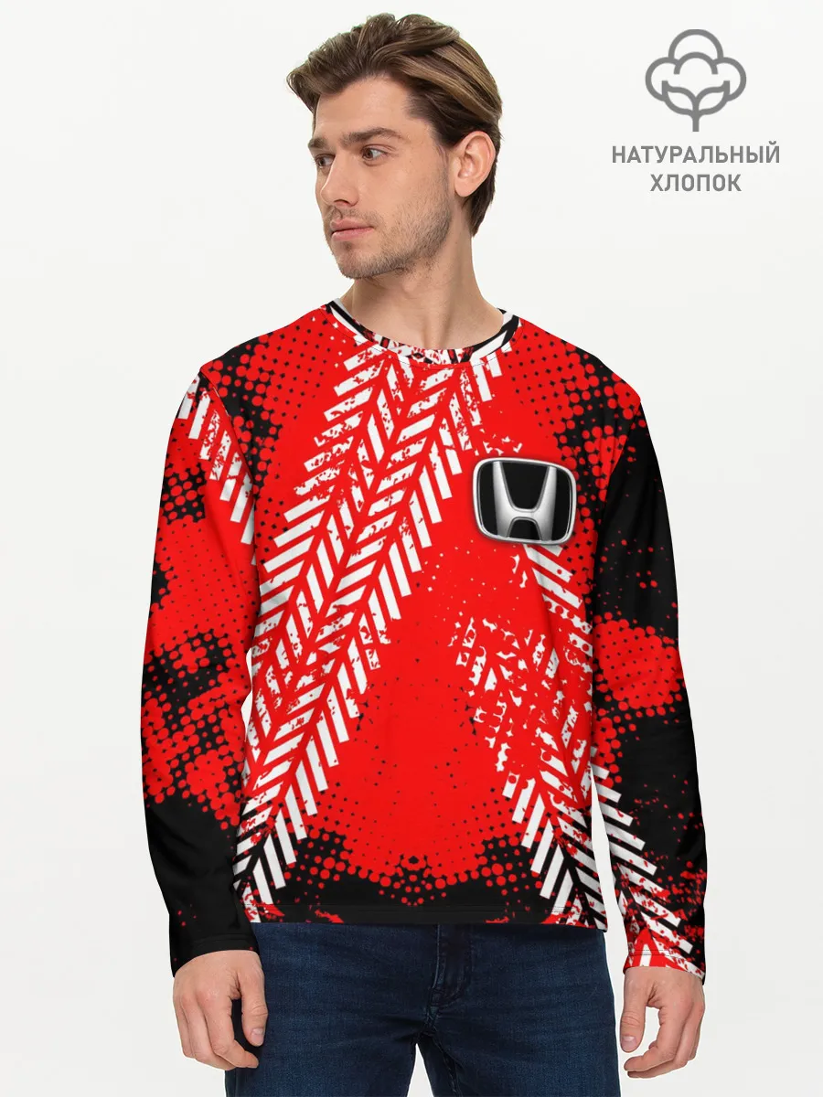 Мужской лонгслив базовый / HONDA