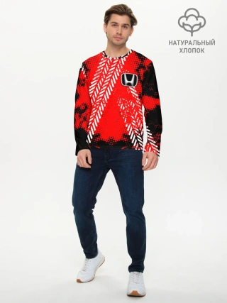 Мужской лонгслив базовый / HONDA