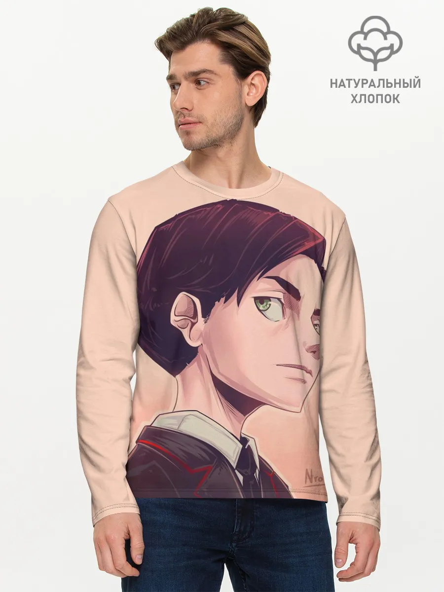 Мужской лонгслив базовый / Академия Амбрелла номер пять