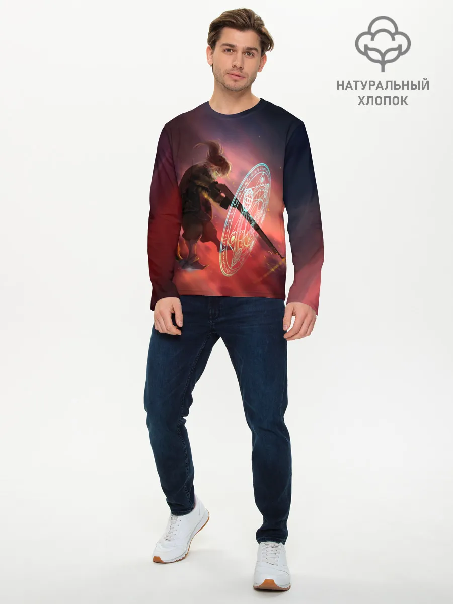 Мужской лонгслив базовый / Удар Тани