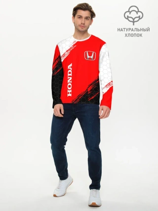 Мужской лонгслив базовый / HONDA