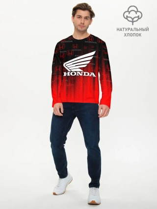 Мужской лонгслив базовый / HONDA