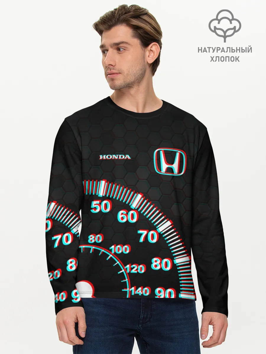 Мужской лонгслив базовый / HONDA