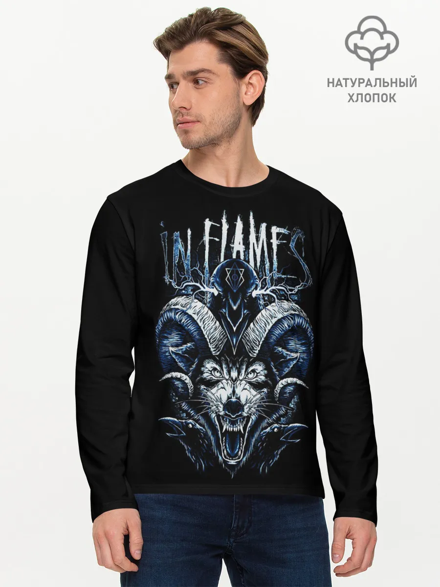 Мужской лонгслив базовый / IN FLAMES