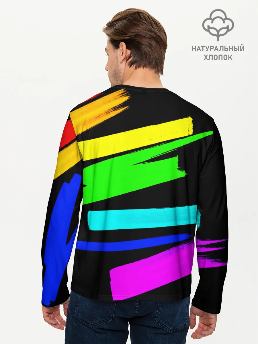 Мужской лонгслив базовый / НЕОНОВЫЕ КРАСКИ