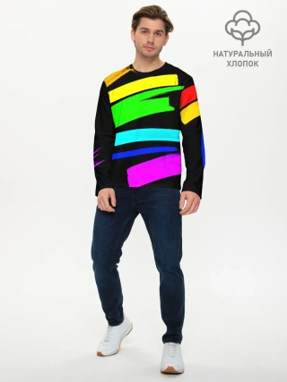 Мужской лонгслив базовый / НЕОНОВЫЕ КРАСКИ