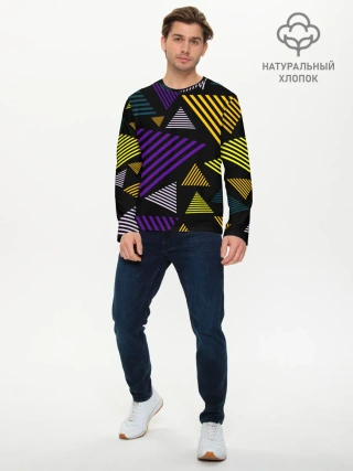 Мужской лонгслив базовый / ГЕОМЕТРИЯ