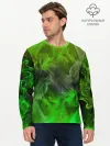 Мужской лонгслив базовый / ЗЕЛЁНЫЙ ОГОНЬ