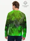Мужской лонгслив базовый / ЗЕЛЁНЫЙ ОГОНЬ