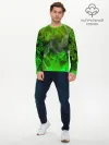 Мужской лонгслив базовый / ЗЕЛЁНЫЙ ОГОНЬ