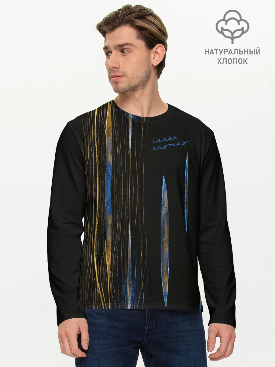 Мужской лонгслив базовый / Cells at Work. Inner Cosmos