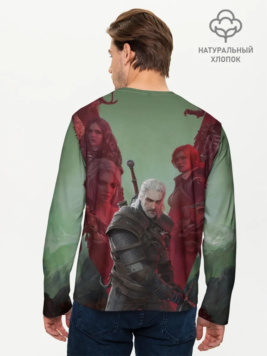 Мужской лонгслив базовый / The Witcher 5-летие