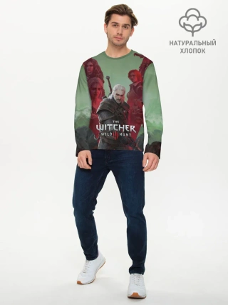 Мужской лонгслив базовый / The Witcher 5-летие