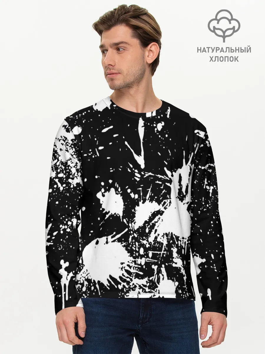 Мужской лонгслив базовый / ABSTRACT