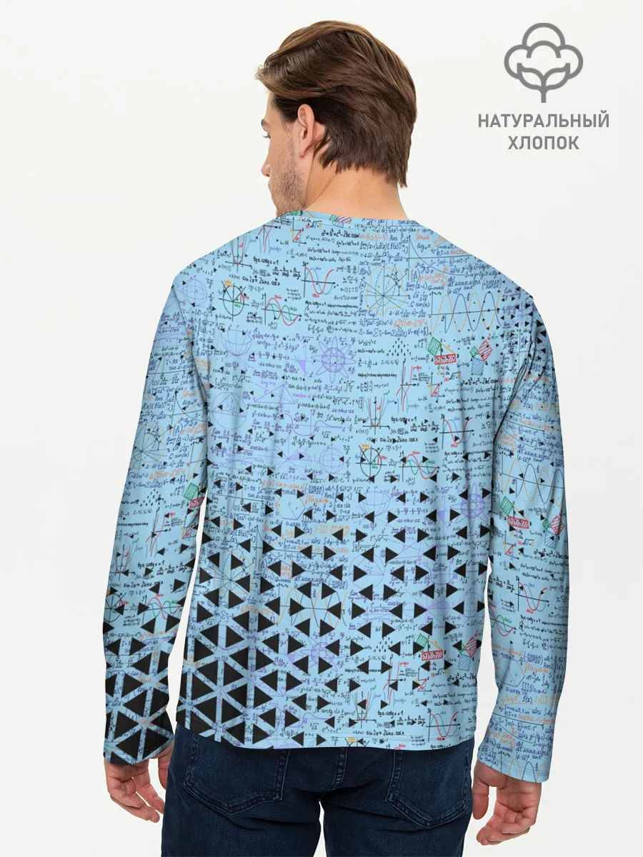 Мужской лонгслив базовый / Математика