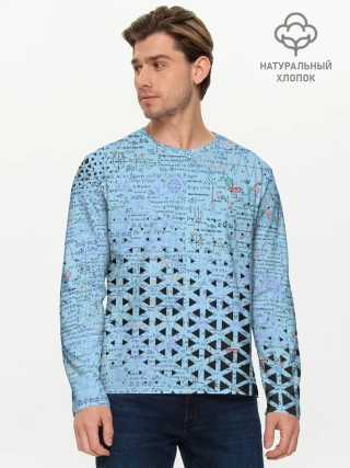 Мужской лонгслив базовый / Математика