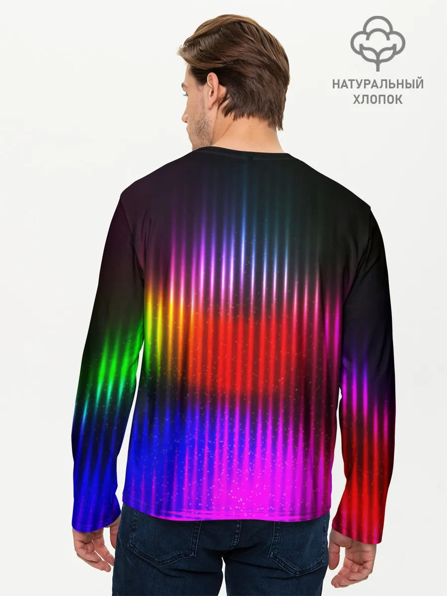 Мужской лонгслив базовый / WAVES COLOR