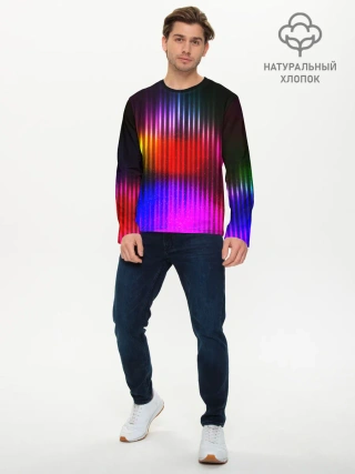 Мужской лонгслив базовый / WAVES COLOR