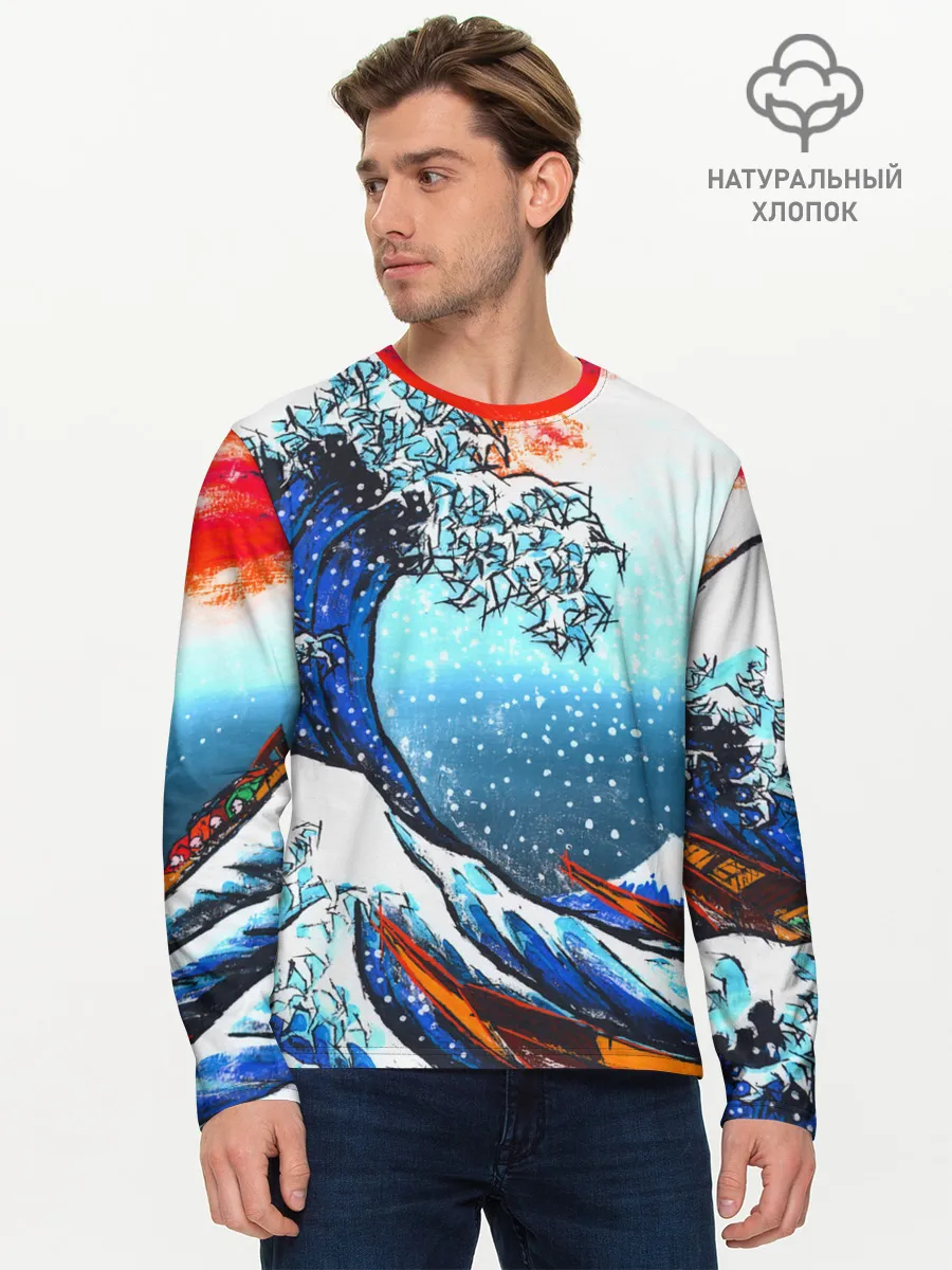Мужской лонгслив базовый / Ghost of Tsushima.