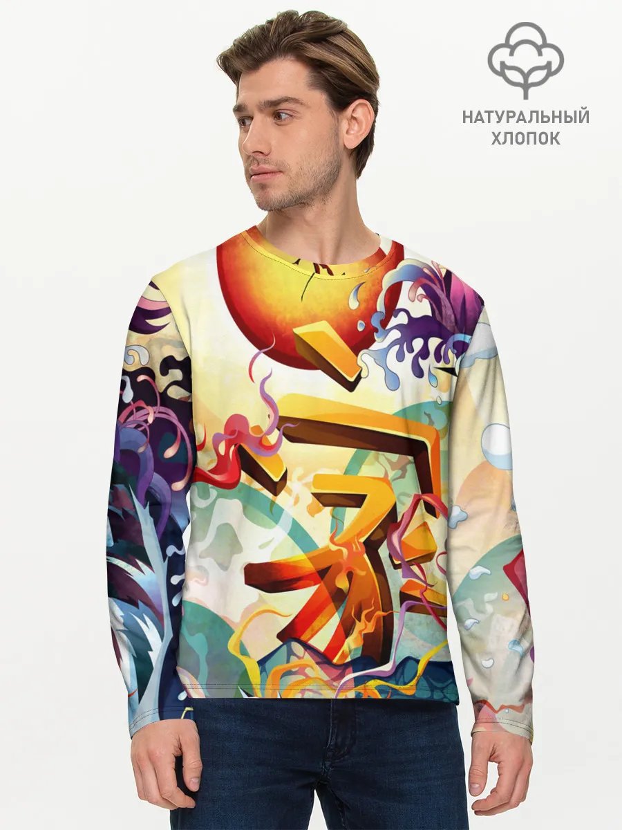 Мужской лонгслив базовый / Dsquared tatoo