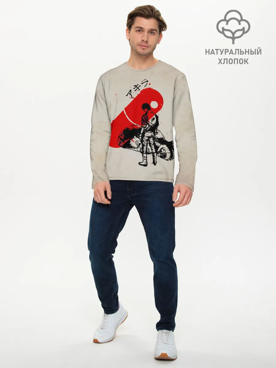 Мужской лонгслив базовый / Ink