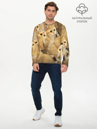 Мужской лонгслив базовый / КОТЯТУШКИ