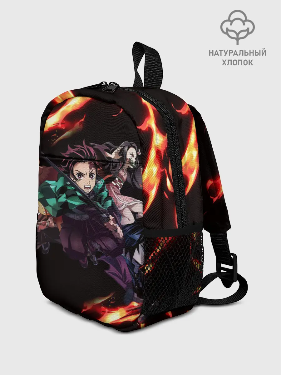 Рюкзак детский / Kimetsu no Yaiba пламенный узор