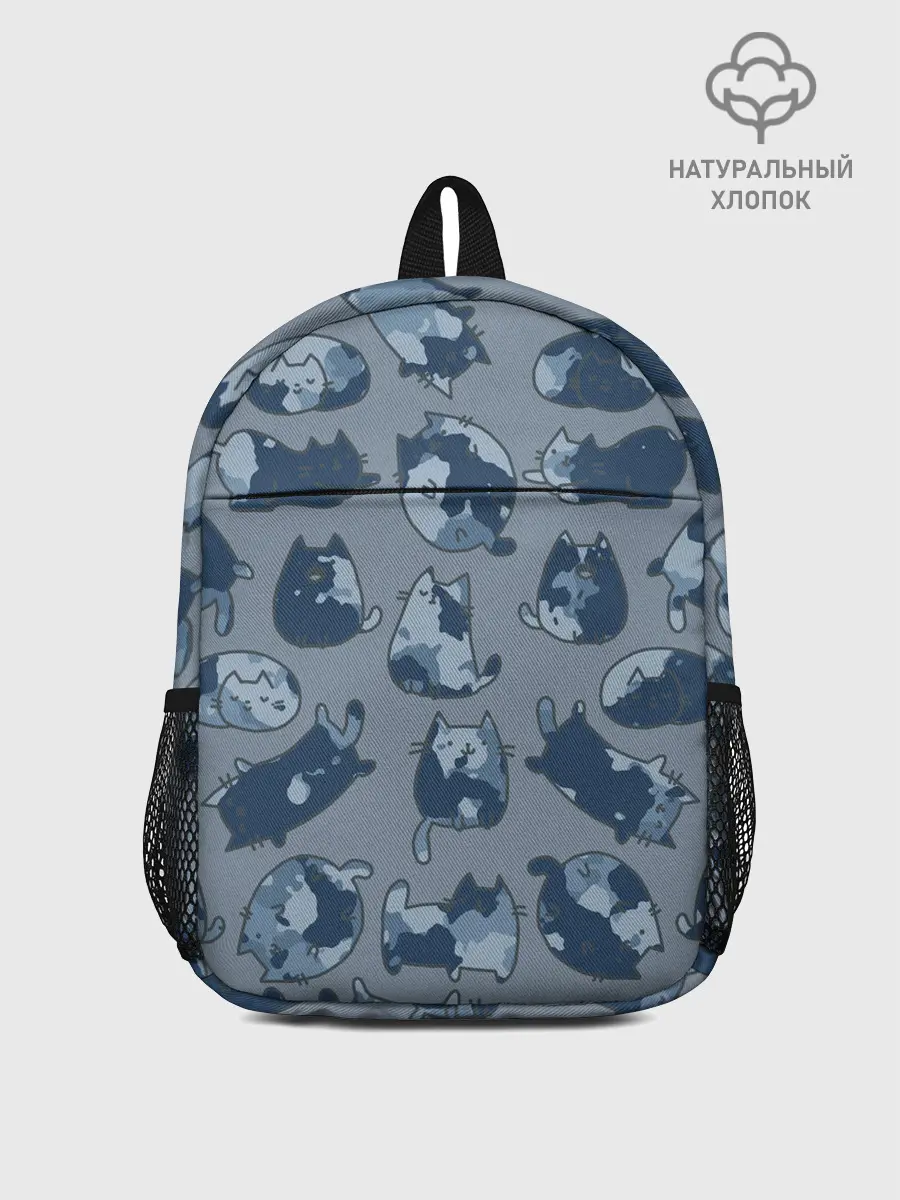 Рюкзак детский / Камуфляж с котиками