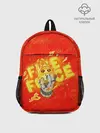 Рюкзак детский / пламенная бригада пожарных красный фон