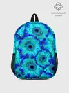 Рюкзак детский / Голубые хризантемы