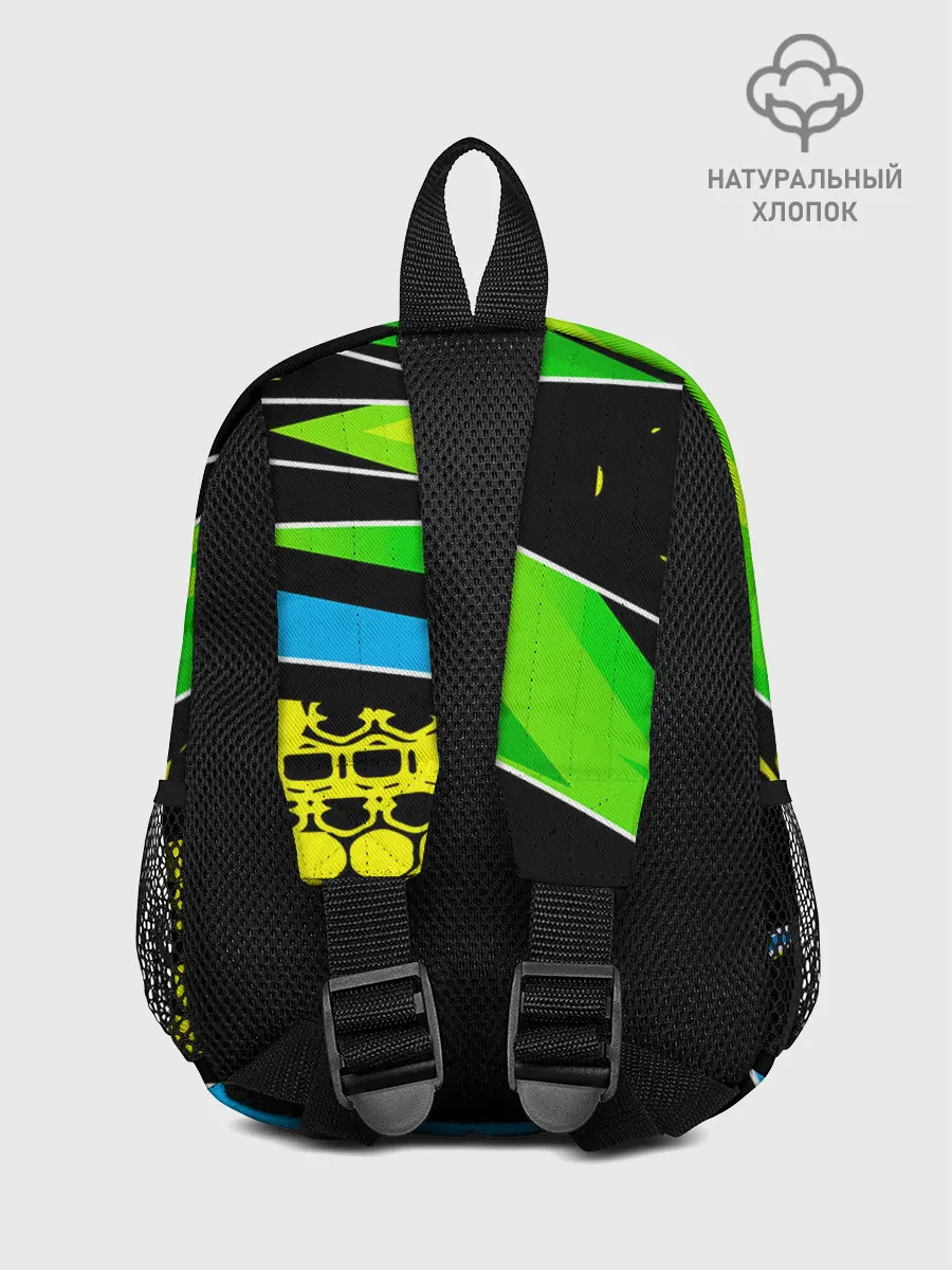 Рюкзак детский / Light green urban marble