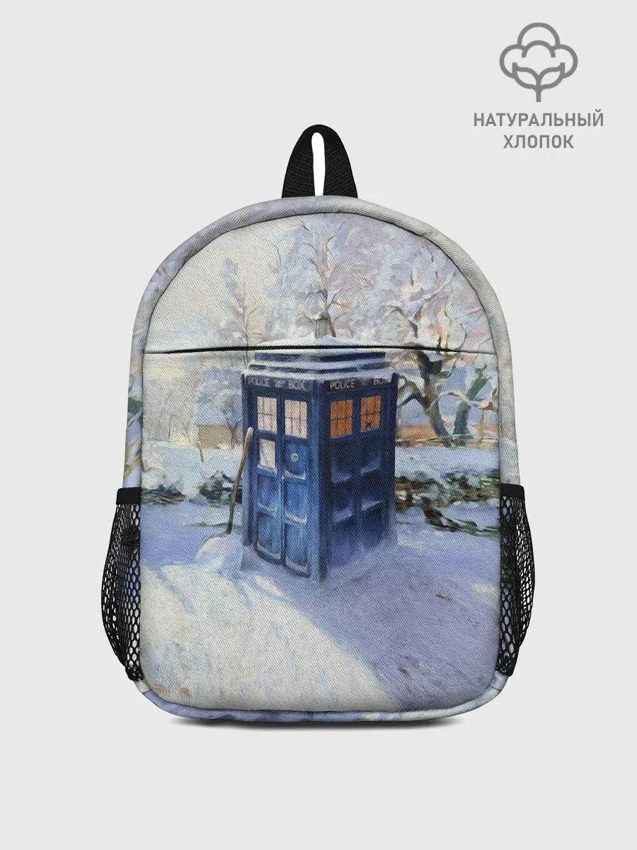 Рюкзак детский / ТАРДИС В СНЕГУ