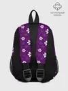 Рюкзак детский / узор цветы на фиолетовом фоне