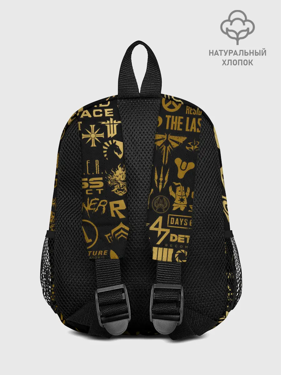 Рюкзак детский / ЛОГОТИПЫ ИГР ЗОЛОТО | GOLDEN